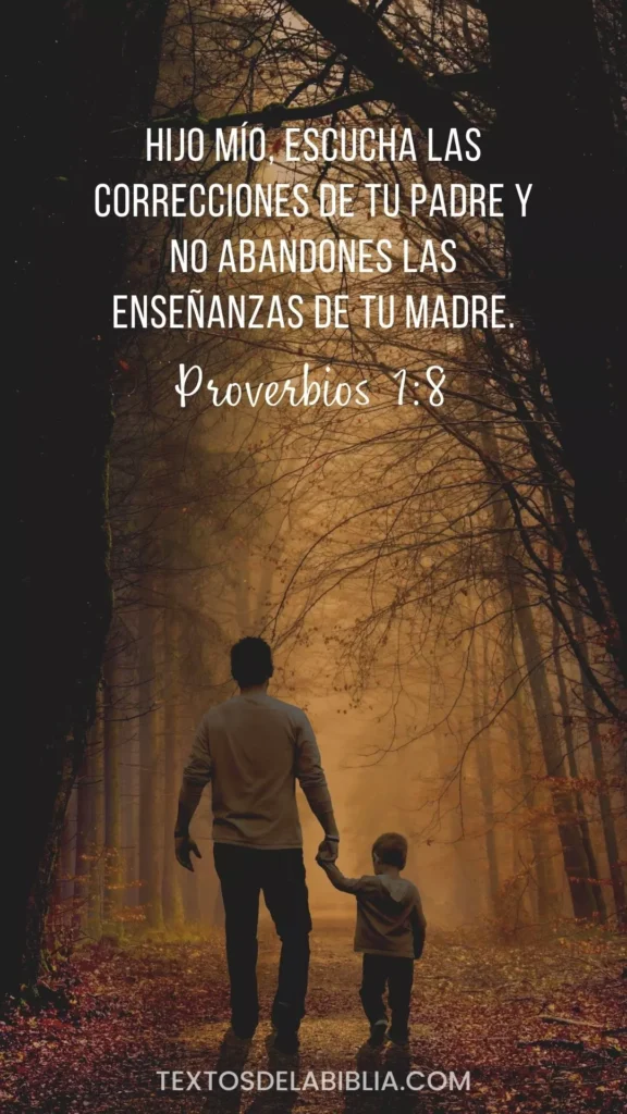 Versículos biblicos para Jovenes Proverbios 1.8